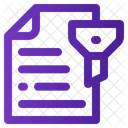 Filtro De Documentos Classificar Gerenciar Ícone