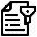 Filtro De Documentos Classificar Gerenciar Ícone