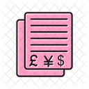 Documento financeiro  Icon