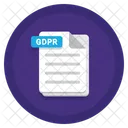 Documento GDPR  Ícone