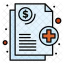 Documento hospitalario  Icono