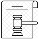 Documento jurídico  Ícone