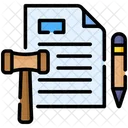 Documento Legal Legal Mazo Icono