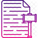 Documento Legal Acuerdo Negocio Icono