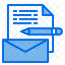 Correio Arquivo Caneta Icon