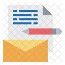 Correio Arquivo Caneta Icon