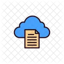 Documento en la nube  Icono