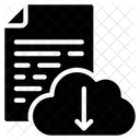 Descarga De Documentos En La Nube Nota Archivos Icono