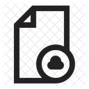 Nuvem De Documentos Documento Nota Ícone