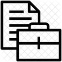 Documento Bolsa Pasta Ícone