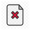 Documento rechazado  Icono