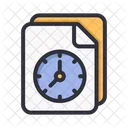 Reloj de documentos  Icono