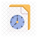 Reloj de documentos  Icono