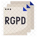 Rgpd Documento Reglas Icono