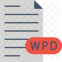 Documento De Wordperfect Documento Extension Icono