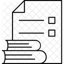 Documentos Arquivo Teste De Conhecimento Ícone