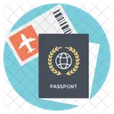 Viajar Documentos Pasaporte Icono