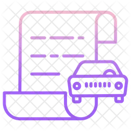Documentos do carro  Ícone