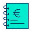 Documentos En Euros Descripcion Dinero Icono