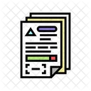 Documentos Papel Arquivo Ícone