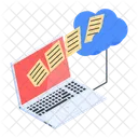 Arquivos Na Nuvem Documentos Na Nuvem Dados Na Nuvem Ícone
