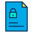 Lock Document Lock File Secure File Icon