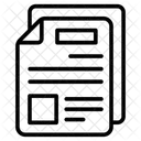 Paperasse Collaboration Personne Icône