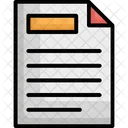 Documents Notes Sheet Icon