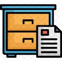 Documents File Drawer File Folders Icône