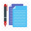 Documents And Pen Pencil Write Icon