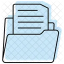 Documents Folder Color Shadow Thinline Icon Icon