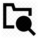 Documents Find In Folder Folder Magnifying Icon