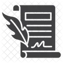 Notary Glyph Icon