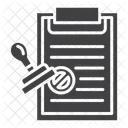 Notary Glyph Icon