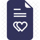 Documents File Hearts Icon