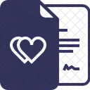 Documents File Hearts Icon