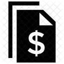 Documents Dollar Sign Icon