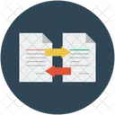 Documents With Arrows Icon