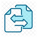 Documents with arrows  Icon