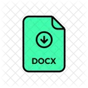 Docx File Download  Icon