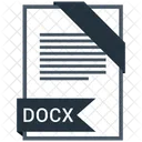 Docx 형식 문서 아이콘
