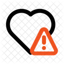Doenca Cardiaca Alerta Aviso Ícone