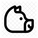 Dog Head Dog Face Simple Icon