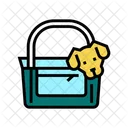 Dog Carriage Bag Icon