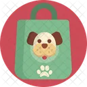 Dog Paws Shopping Bag Icon