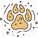Dog Footprints Track Icon