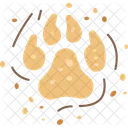 Dog Footprints Track Icon