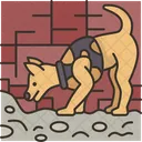 Dog Police Search Icon