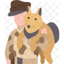 Dog Military Soldier Icon