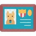 Dog Police Certificate Icon